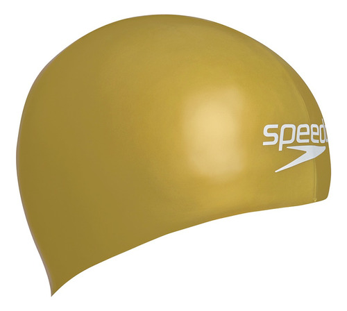 Gorra Casco Natación Speedo Fastskin Competición Color Oro negro 976 Diseño de la tela Liso Tamaño M