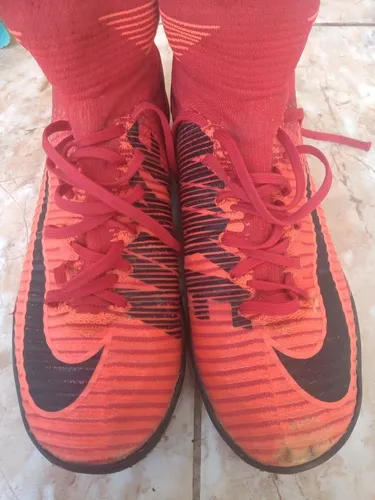 Botines nike best sale mercurial rojos