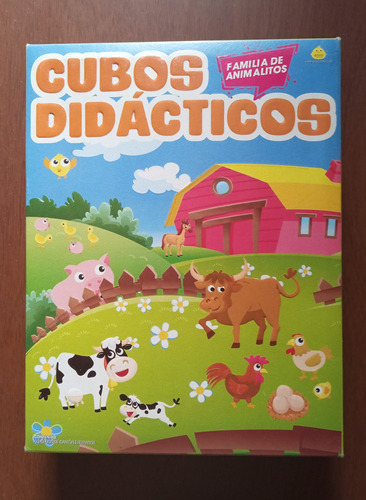Cubos Didácticos Familia Animalitos Yuyu Rompecabezas Puzzle