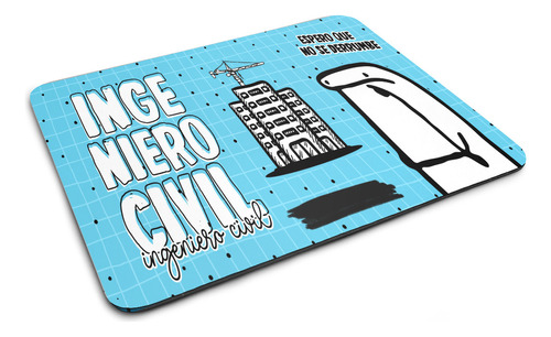 Mouse Pad Flork, Ingeniero Civil, Profesiones, Meme