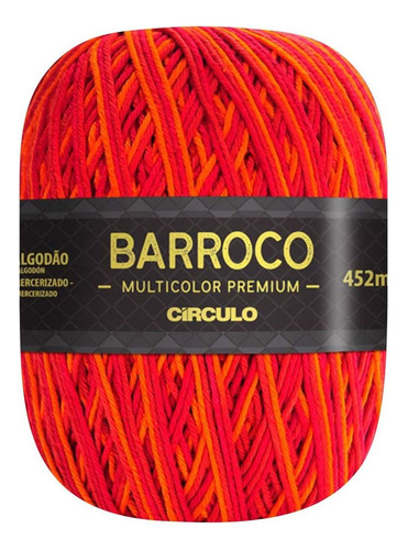 Barroco Multicolor Premium Kit 3un 6 Fios 400g Linha Crochê Cor Verão