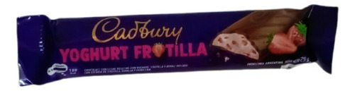Barrita Chocolate Con Leche Cadbury Yoghurt Frutilla X 12u