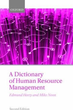 A Dictionary Of Human Resource Management - Professor Of ...