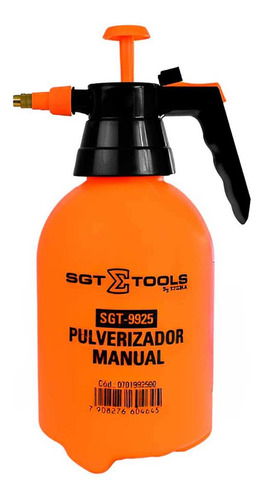Pulverizador Borrifador Manual 2l Com Trava De Gatilho Sgt Cor Laranja