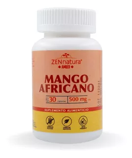 Mango Africano 30 Caps De 500 Mg Control De Peso Y Apetito