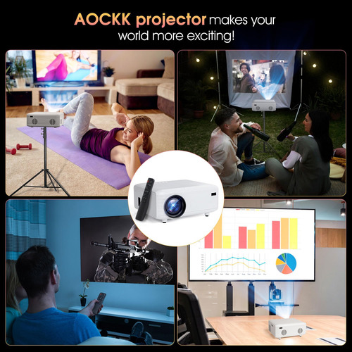 Proyector, 2024 Mini Proyector, 4k Soporte De Proyector Port