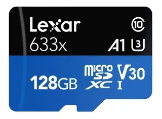 Cartão de memória Lexar LSDMI128BB-633A High-Performance 633x com adaptador SD 128GB