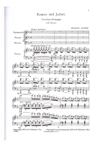 Romeo And Juliet: G.schirmer Opera Score / Romeo Y Julieta