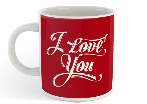 Taza De Plastico I Love You San Valentin Yo Te Amo Enamorado