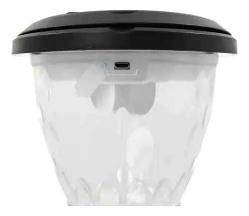 Foco Farol Led Solares Jardin O Para Pared Luz Blanco