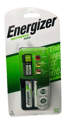 Cargador De Pilas Aa Y Aaa Energizer + 2 Aa Ar1 Cmini Ellobo