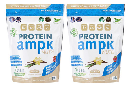 Combo X2 Ampk Protein Suplemento Dietario Vainilla