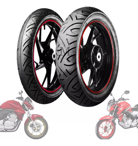 Par Pneu Twister 250 Traseiro 140/70-17 Dianteiro 110/70-17