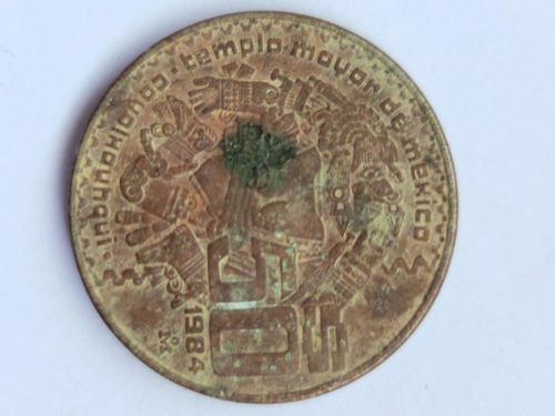 Moneda De $50 Año 1984 Templo Mayor De Mexico