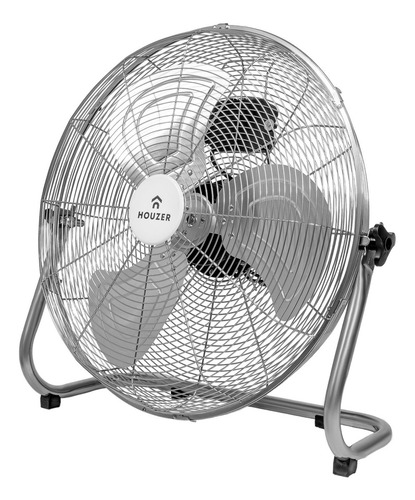 Kit Set 2 Ventiladores Piso Pared 23' 3 Aspas Metal Hogar Estructura Plateado Aspas Plata Diámetro 60 cm Frecuencia 60Hz Material de las aspas Acero