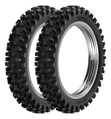 Par Pneu Cross Off-road 80/100-21 + 110/90-19 Rw33 Rinaldi