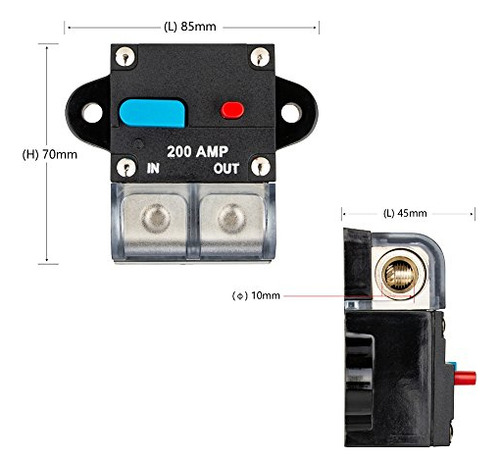 Portafusibles De Motor, Inversor, Disyuntor, Audio Para Coch