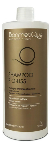 Shampoo Bio-liss Bonmetique  Argan Sin Sulfato X 900 Ml