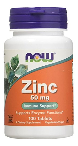 Ahora Alimentos - Gluconato De Zinc 50mg 100 Pestañas