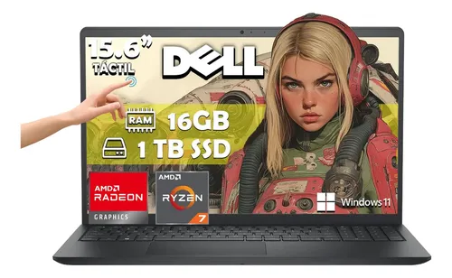 Notebook Dell Dc15255 Amd Ryzen 7 7730u 16 GB de RAM 1 TB Ssd