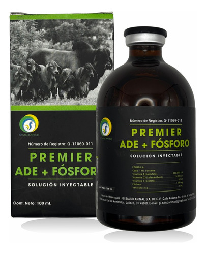 Premier Ade + Fósforo 100 Ml Vitamina Inyecta