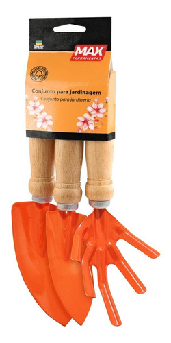 Kit Para Jardineria 3 Piezas Pala Escardillo