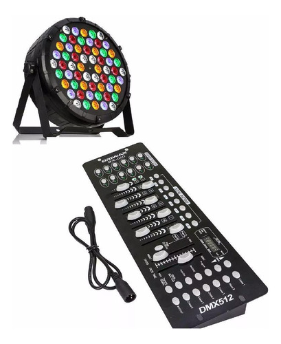 Kit 12 Par Led Slim 60 Leds Rgbwa 3w + Dmx 512