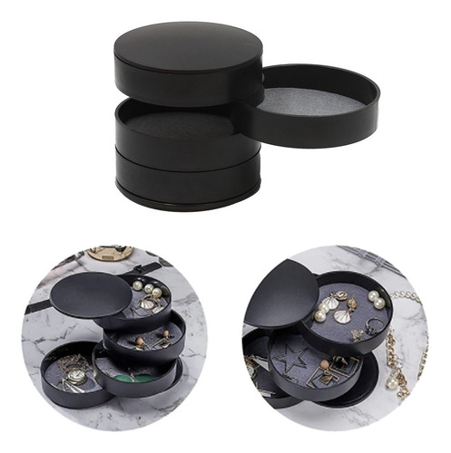 Imagen 6 de 10 de Organizador Para Joyas, Aros, Cadenas, Anilos, 4 Divisiones.
