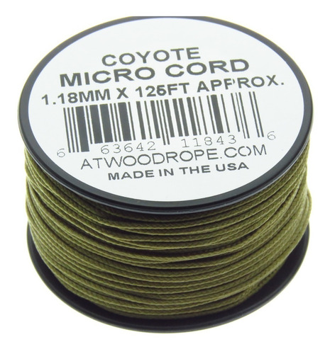 Rg1290 Rollo Parachute Cord Paracord Micro Cord Coyote