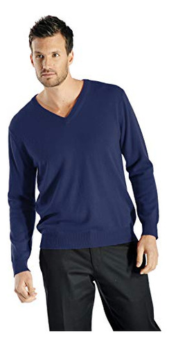 Cashmere Boutique: Hombres Del 100% Cachemira Pura V-cuello 