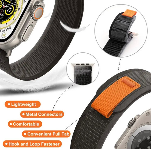 Pulso Correa Trail Loop Para Apple Watch 42 44 45mm Ultra