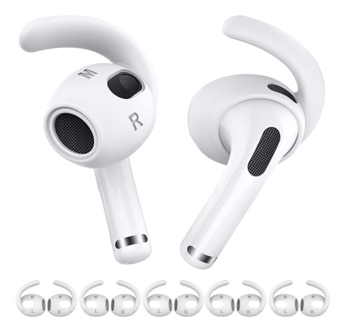 Ahastyle 5 Parejas AirPods 3 Ganchos De Oído Anti-slip Cubie