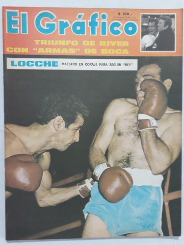 El Grafico 2587 - Locche River Boca Poster Chacarita Fs