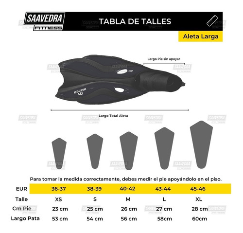 Imagen 2 de 7 de Aleta Profesional Pata De Rana Larga Buceo Natacion +estuche