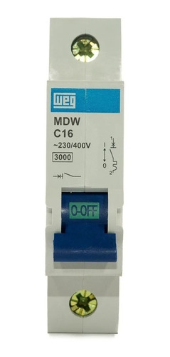 Disjuntor Weg Unipolar Mdw Curva C 10a Até 32a