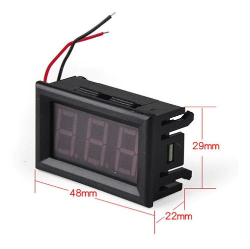Imagen 5 de 6 de Voltaje Digital Voltimetro Universal 12v,24v,30v Carros Moto