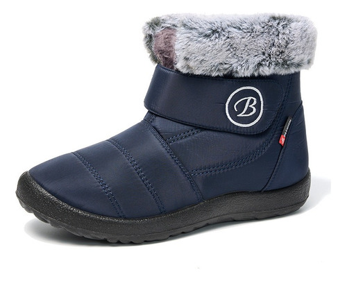 Botas Invierno Mujer Impermeable Nieve Zapatos Planos Casual