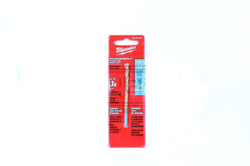 Broca Thunderbolt Titanium 5/32 Milwaukee 48892207