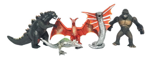 Paquete Fuguras Juguetes Godzilla Vs King Kong Monstruos