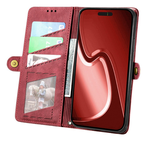 Funda De Piel Tipo Cartera Para Honor X8c X8b X8a