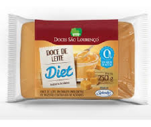 Imagem 1 de 1 de Doce De Leite Diet Massa São Lourenço 250g