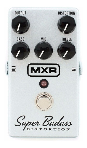 Mxr M75 Super Badass Distortion Distorsión Para Guitarra Color Blanco