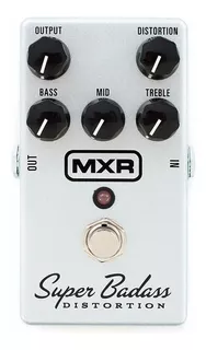 Mxr M75 Super Badass Distortion Distorsión Para Guitarra Color Blanco