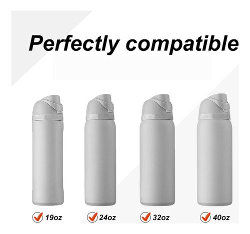 Tapón De Repuesto Crystally-8 Piezas Para Freesip 24 Oz 32 O