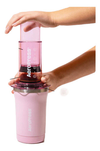 Aeropress Go Plus - Unica- Made In Usa Rosa