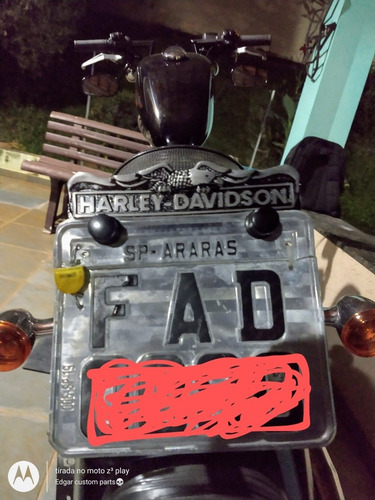 Imagem 3 de 3 de Moldura Decorativa Em Alumínio Para Harley Davidson.