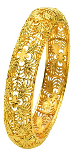 Pulsera B-04 Para Mujer, Chapada En Oro De 24 Quilates, Para
