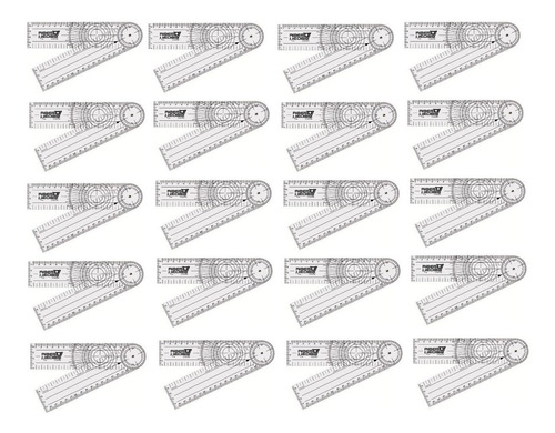 Kit C/ 20 Goniômetro Grande Fisioterapia Membros Articular