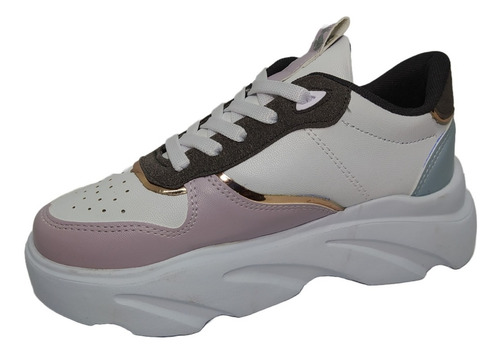 Tenis Choclo Plataforma Mujer Moda Tendencia Agujeta Calidad