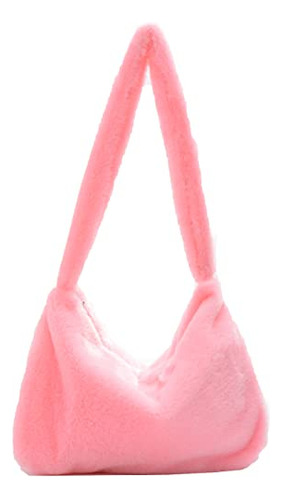 Bolso De Mano Mullido Tchh-dayup Para Mujeres Y Niñas Fuzzy